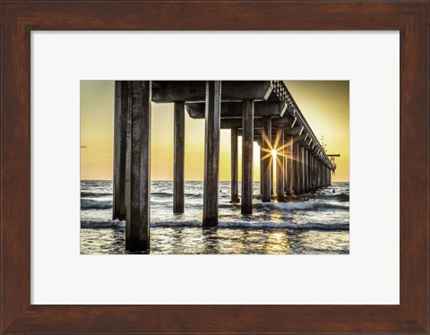 Framed Cali Pier 2 Print