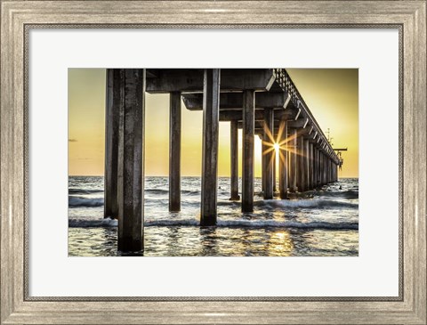 Framed Cali Pier 2 Print