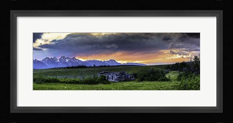 Framed Teton Mountains Print