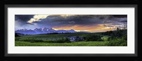 Framed Teton Mountains 2 Print