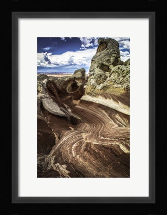 Framed White Pocket 4 Print