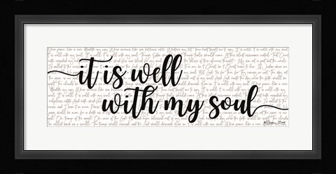 Framed It is Well with My Soul Print