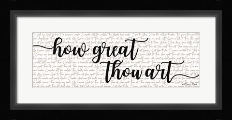 Framed How Great Thou Art Print
