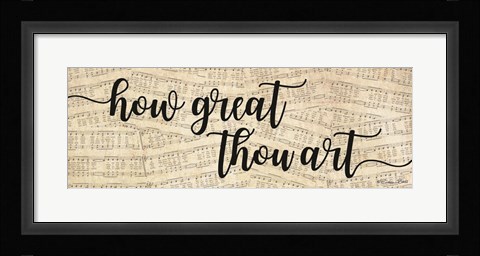 Framed How Great Thou Art Print