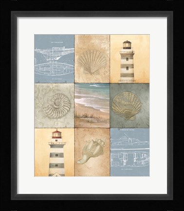 Framed Coast Panels Print