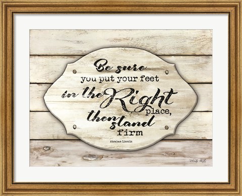 Framed Stand Firm Print