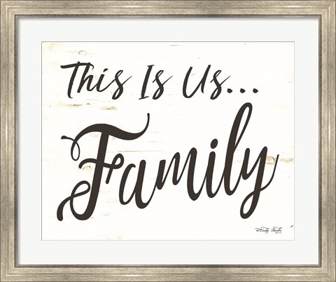 Framed This is us - Family Print