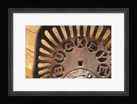 Framed Buckeye Tractor Seat Print