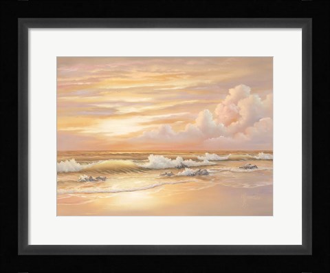 Framed Bright Sunset with Dunes Print