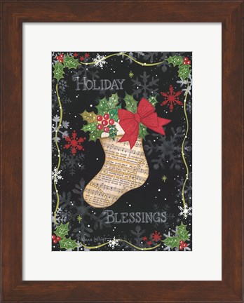 Framed Holiday Blessings Print