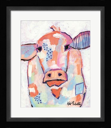 Framed Moo Series:  Bernadette Print