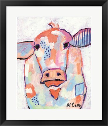 Framed Moo Series:  Bernadette Print