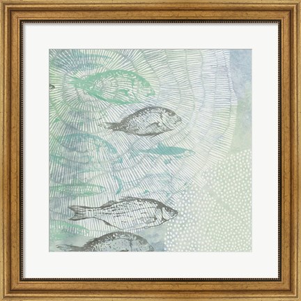 Framed Swimming Fish Print
