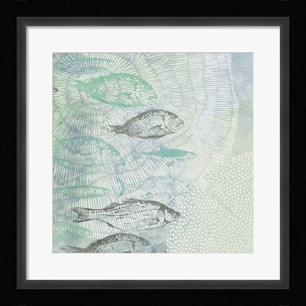 Framed Swimming Fish Print