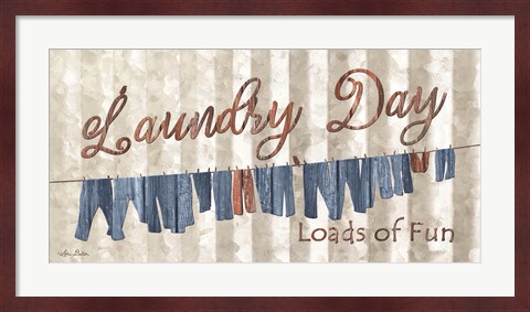 Framed Laundry Day Print
