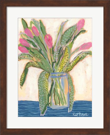 Framed Tulips for Maxine I Print