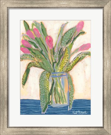 Framed Tulips for Maxine I Print
