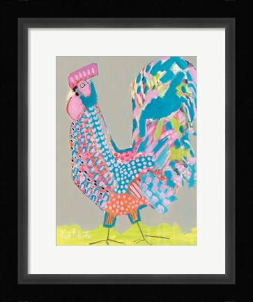 Framed Ralph the Rooster Print