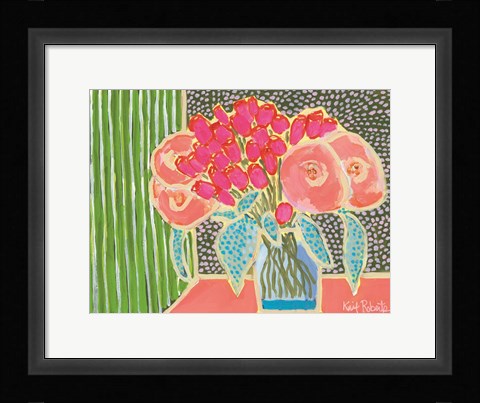 Framed Flowers for Maude No. 2 Print