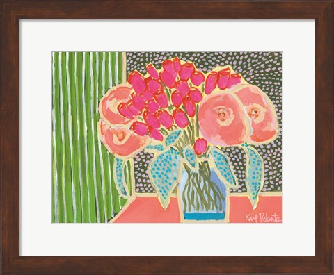 Framed Flowers for Maude No. 2 Print