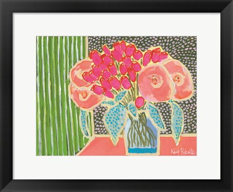 Framed Flowers for Maude No. 2 Print