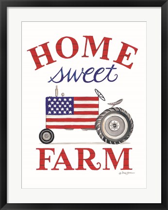 Framed Home Sweet Farm Print