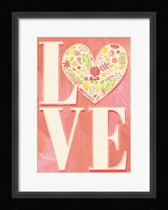 Framed Love Print