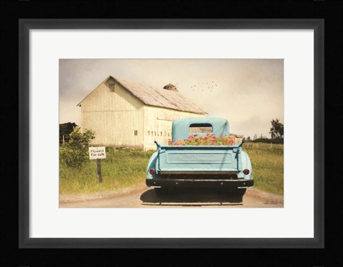 Framed Flowers for Sale Print