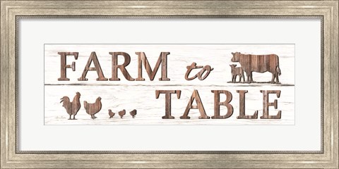 Framed Farm to Table Print