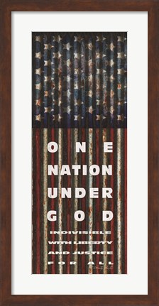 Framed One Nation Under God Print
