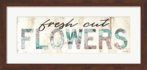 Framed Fresh Cut Flowers Print