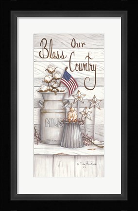 Framed Bless Our Country Print