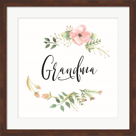 Framed Grandma Print