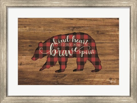 Framed Brave Spirit Bear Print
