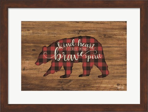 Framed Brave Spirit Bear Print