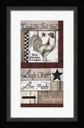 Framed Cherish the Small Things Print