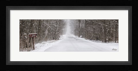 Framed Winter's Mail Print