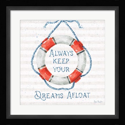 Framed Nautical Life VI Print