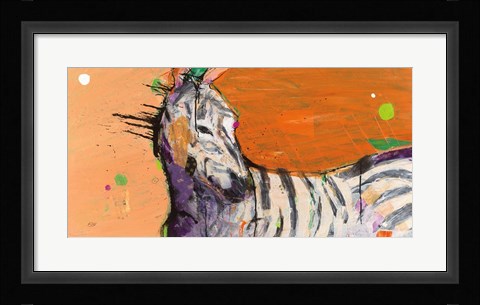 Framed Zebra Print