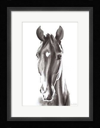Framed Le Cheval Noir Print