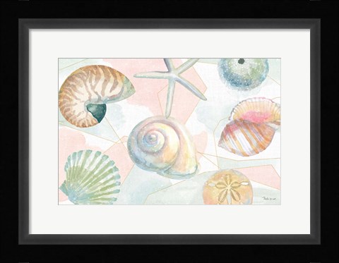 Framed Watercolor Coast IV Print