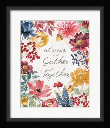 Framed Watercolor Fall VI Print