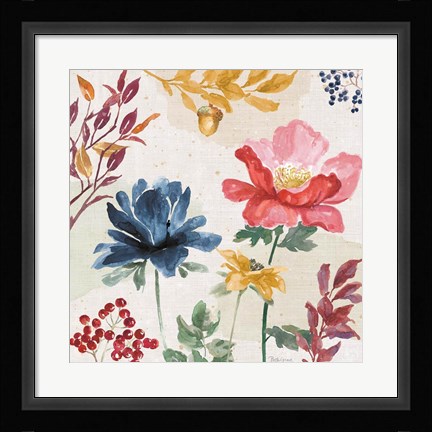 Framed Watercolor Fall III Print