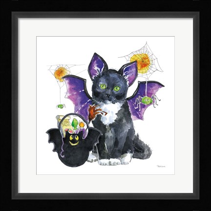 Framed Halloween Pets VI Print