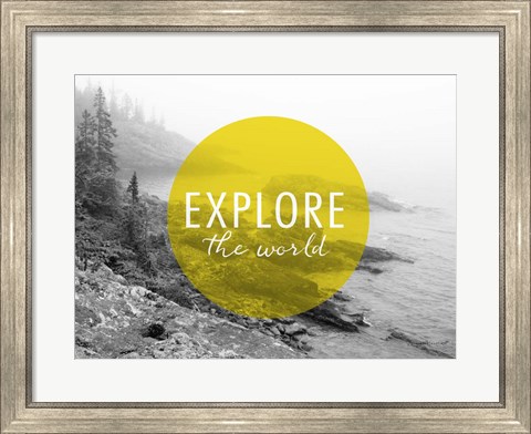 Framed Explore the World v2 Print