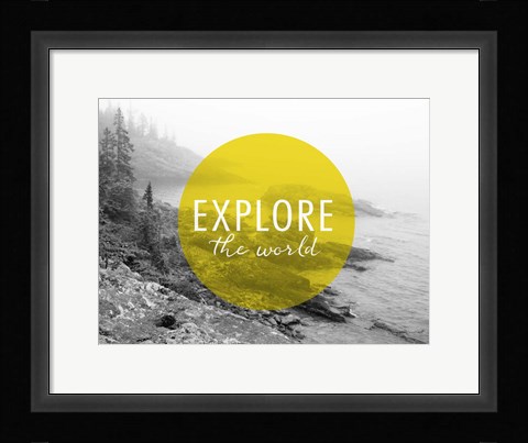 Framed Explore the World v2 Print