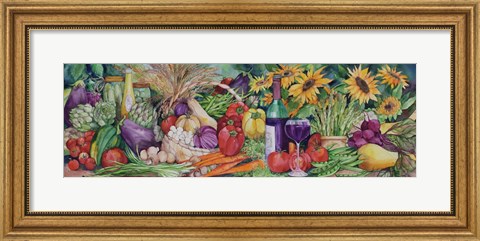 Framed Vegetable Medley Print