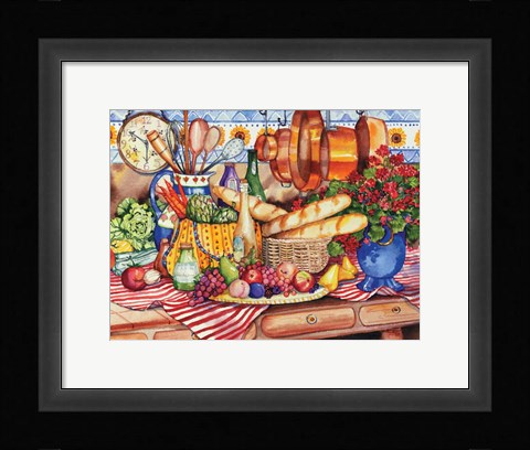 Framed French Kitchen Print