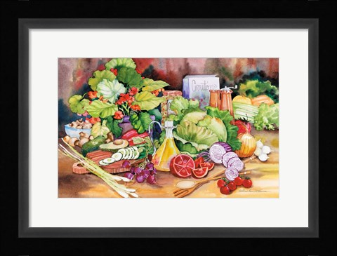 Framed Garden Salad Print