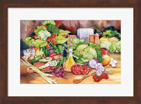 Framed Garden Salad Print
